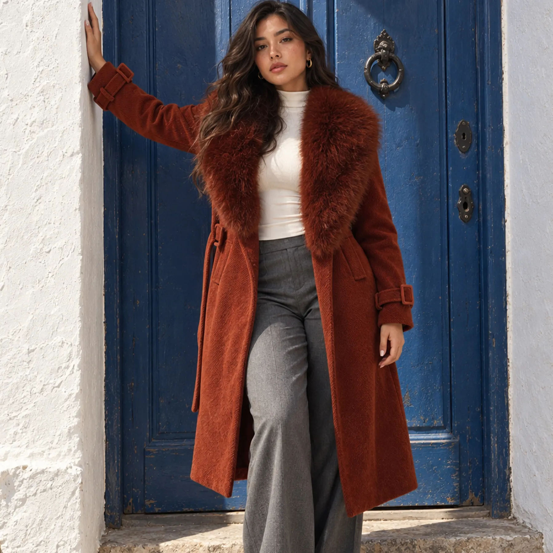 M01 Abrigo ROJO-GRIS 15281
